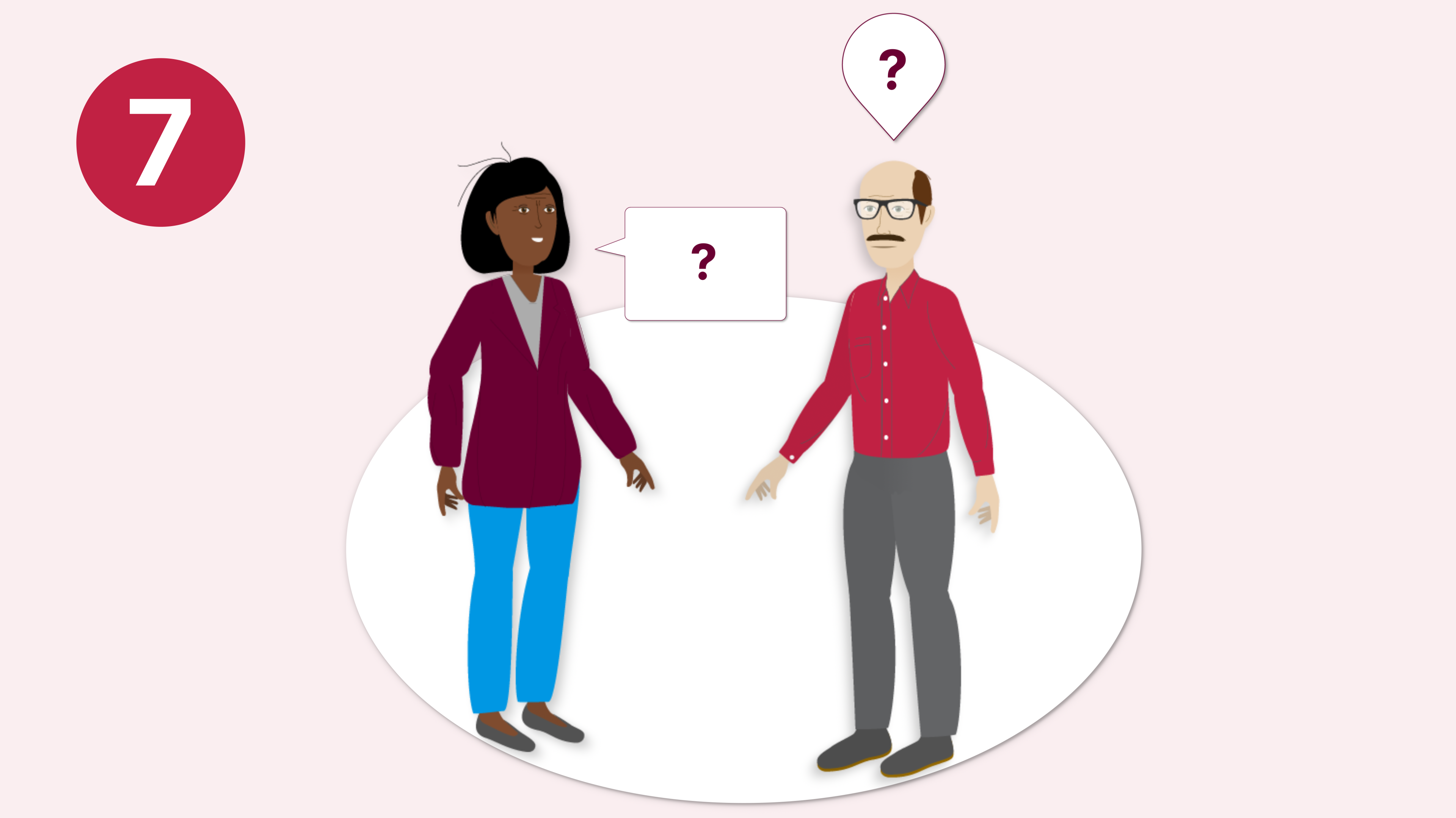 Två personer som försöker kommunicera